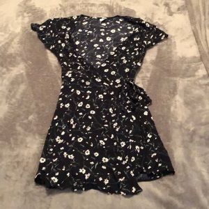 Wrap Sunflower Summer Dress